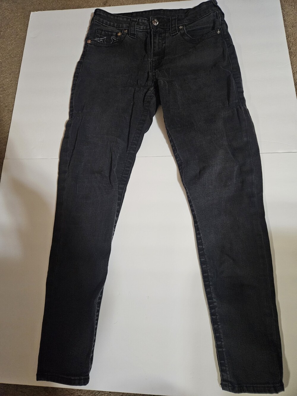 True Religion Black Jeans Womens 30